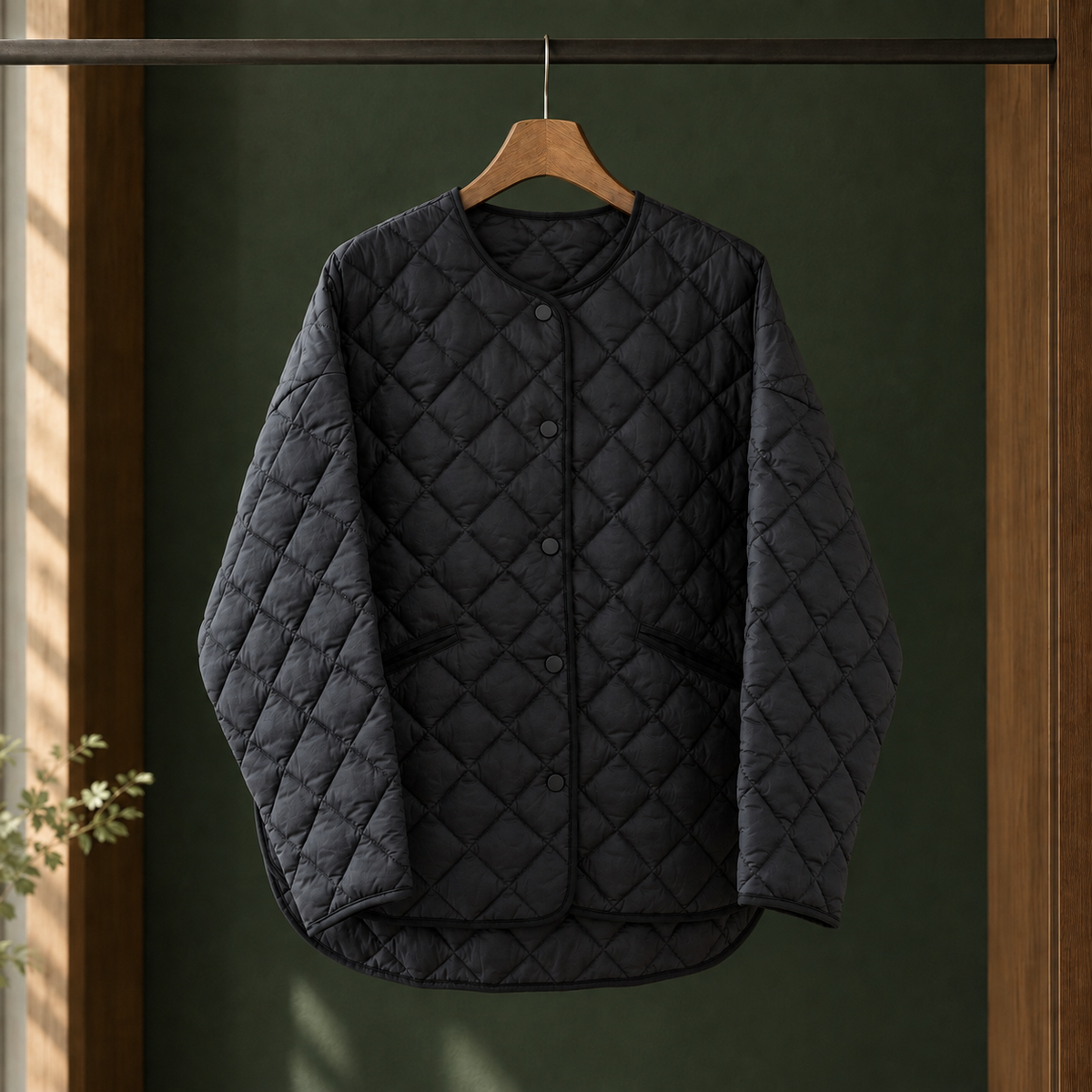 Steppjacke Damen Relaxed Fit Casual Übergangszeit