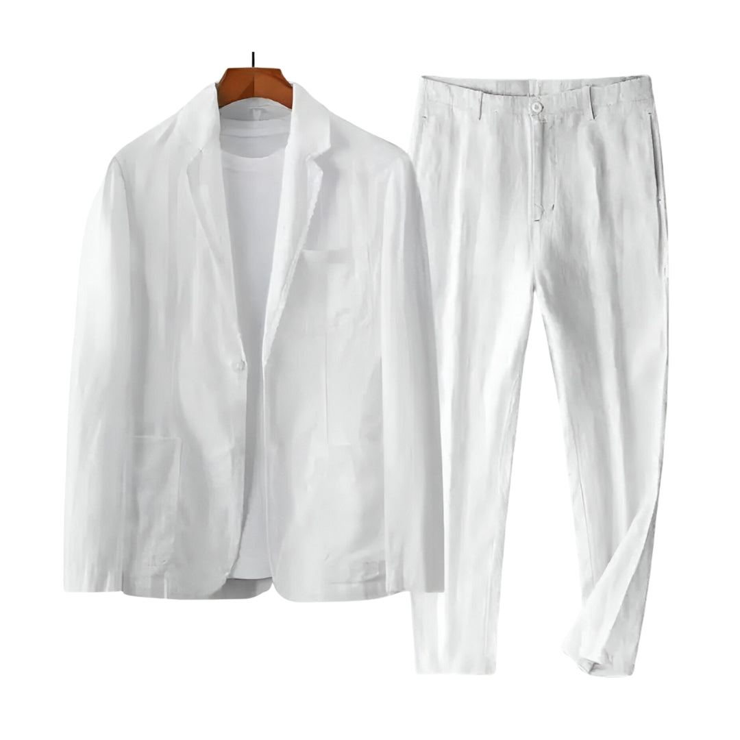 Set Herren Slim Fit Business Sommer