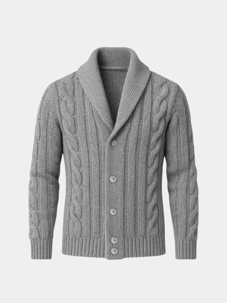 Cross & Crown Herren Strickjacke