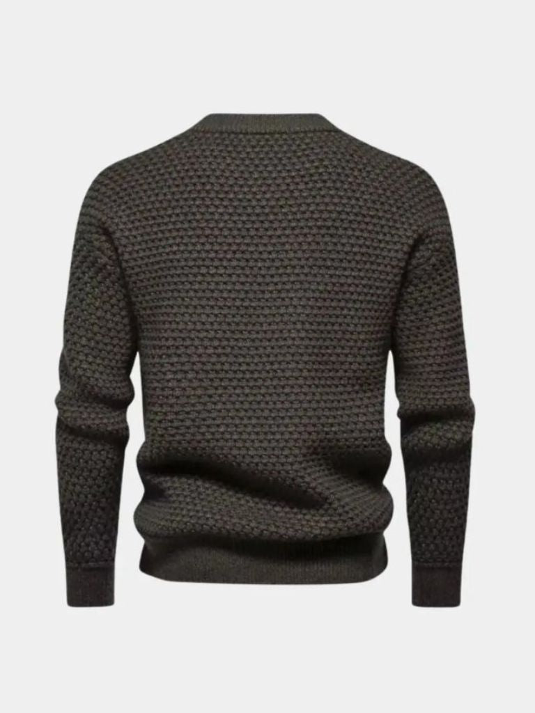 Textured Pullover - Old Money Collection by Cross & Crown