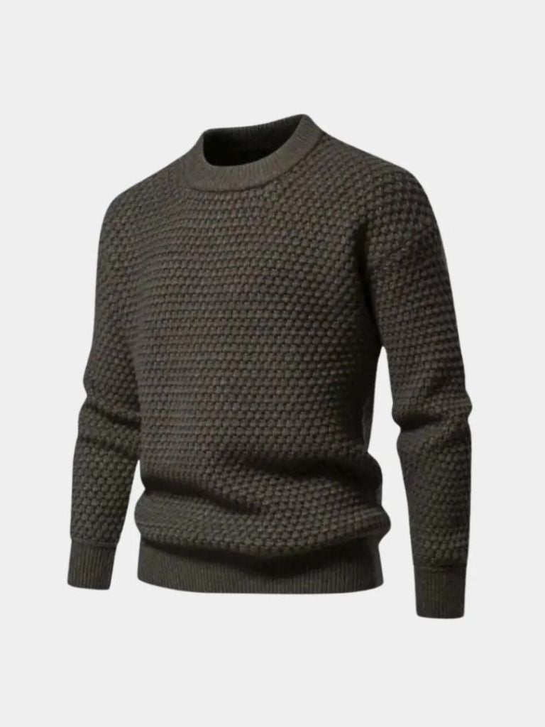 Textured Pullover - Old Money Collection by Cross & Crown