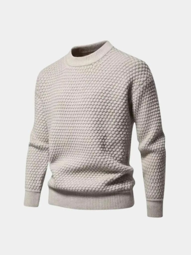 Textured Pullover - Old Money Collection by Cross & Crown
