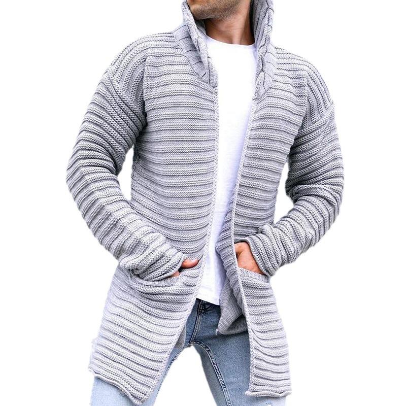 Herren Strickjacke mit Stehkragen