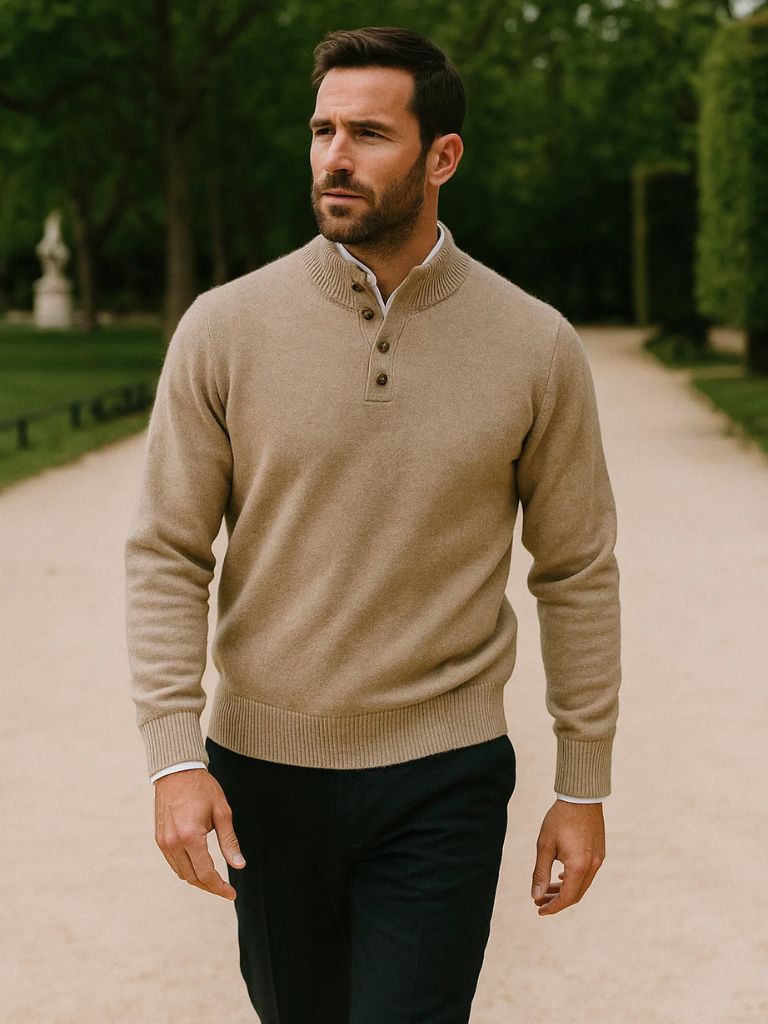 Zeitloser Luxus Cashmere Pullover von Cross & Crown