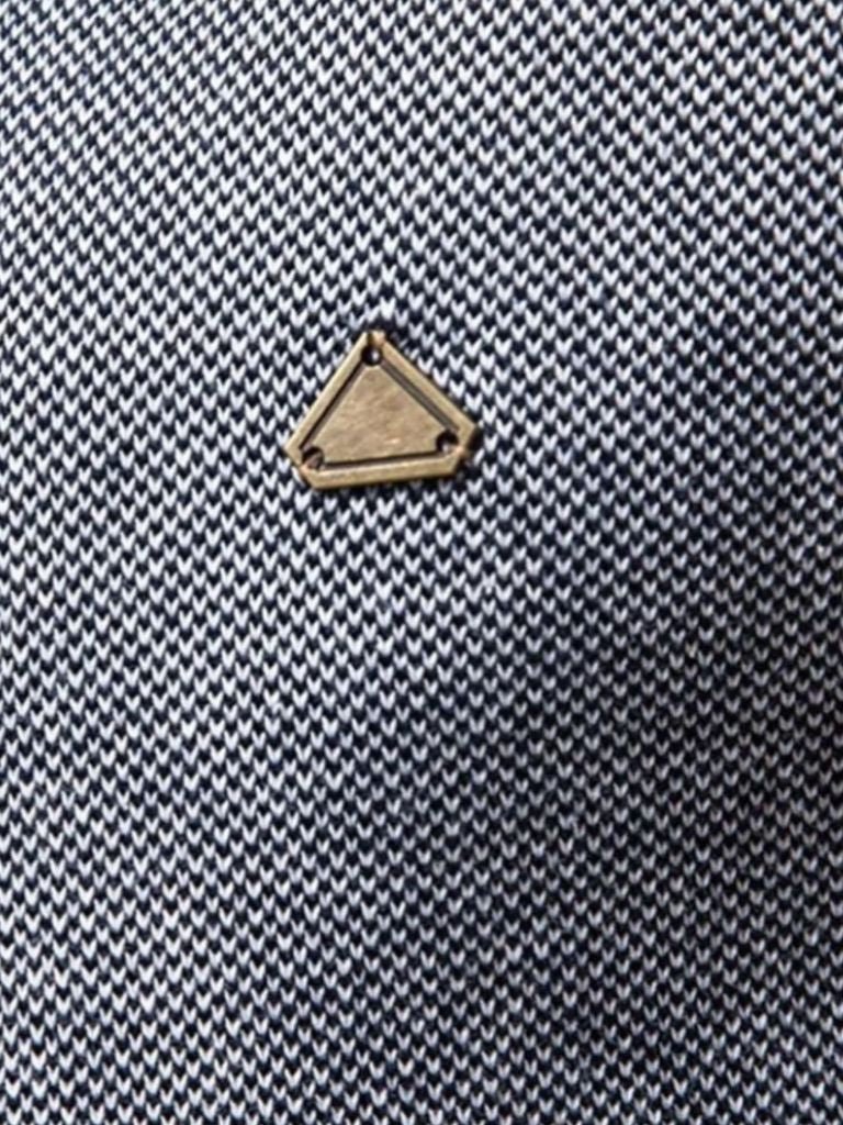 Farbblock Cardigan mit Stehkragen und Reißverschluss - Cross & Crown