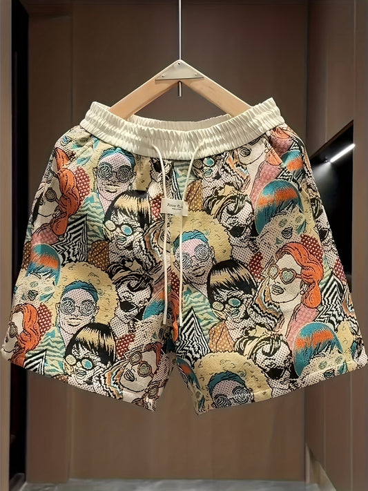 Shorts Herren Relaxed Fit Freizeit Frühling & Sommer