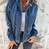 Freizeitjacke Damen Regular Fit Kapuze Frühling & Sommer