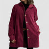 Cordjacke Damen Relaxed Fit Herbst & Winter Freizeit