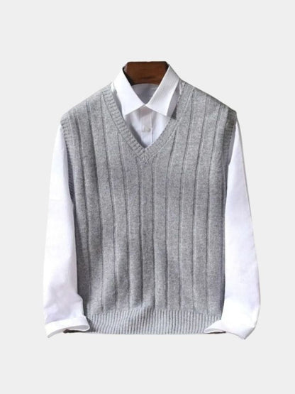 100% Merino Wool Sweater Vest - Cross & Crown
