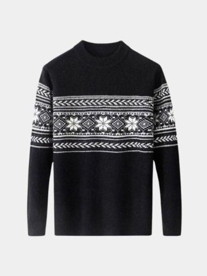 100% Wool Fair Isle Sweater - Cross & Crown