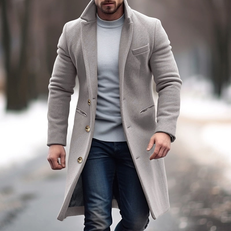 Mantel Herren Slim Fit Winter Elegant I Warm