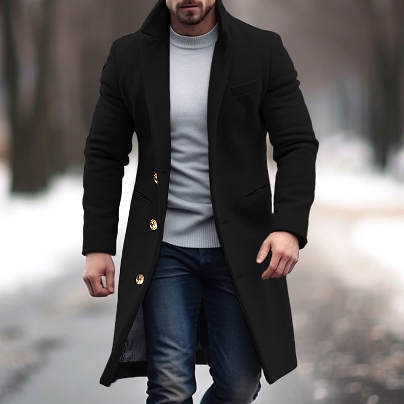 Mantel Herren Slim Fit Winter Elegant I Warm