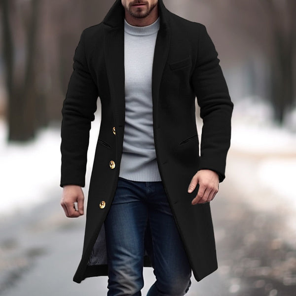 Mantel Herren Slim Fit Winter Elegant I Warm