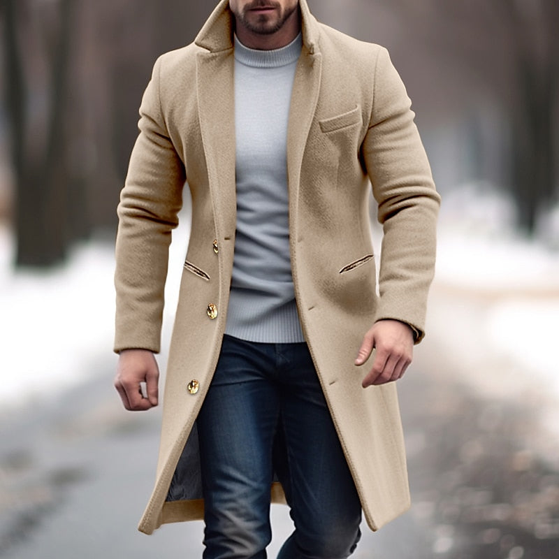 Mantel Herren Slim Fit Winter Elegant I Warm
