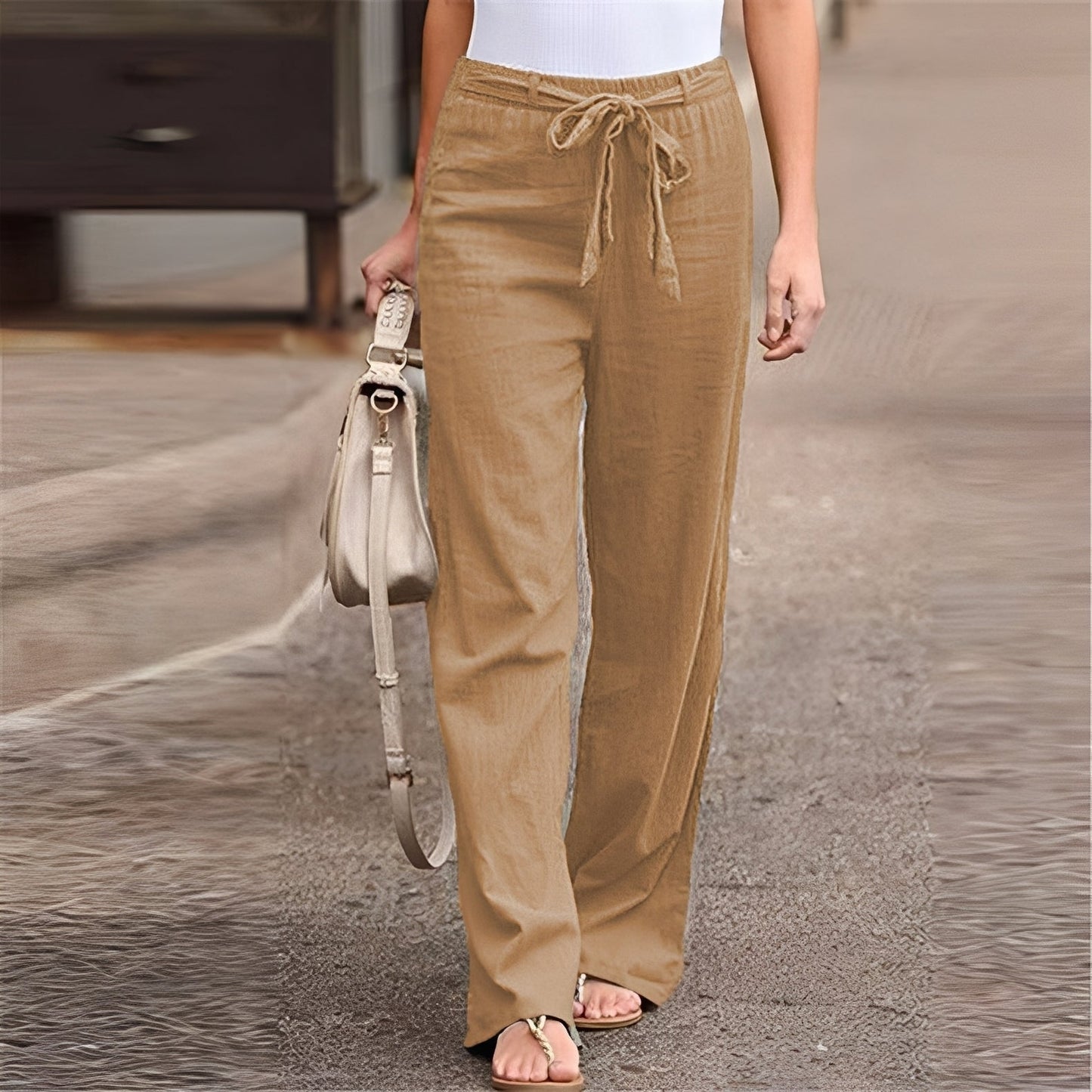 Weite Hose Damen Relaxed Fit Sommer Casual