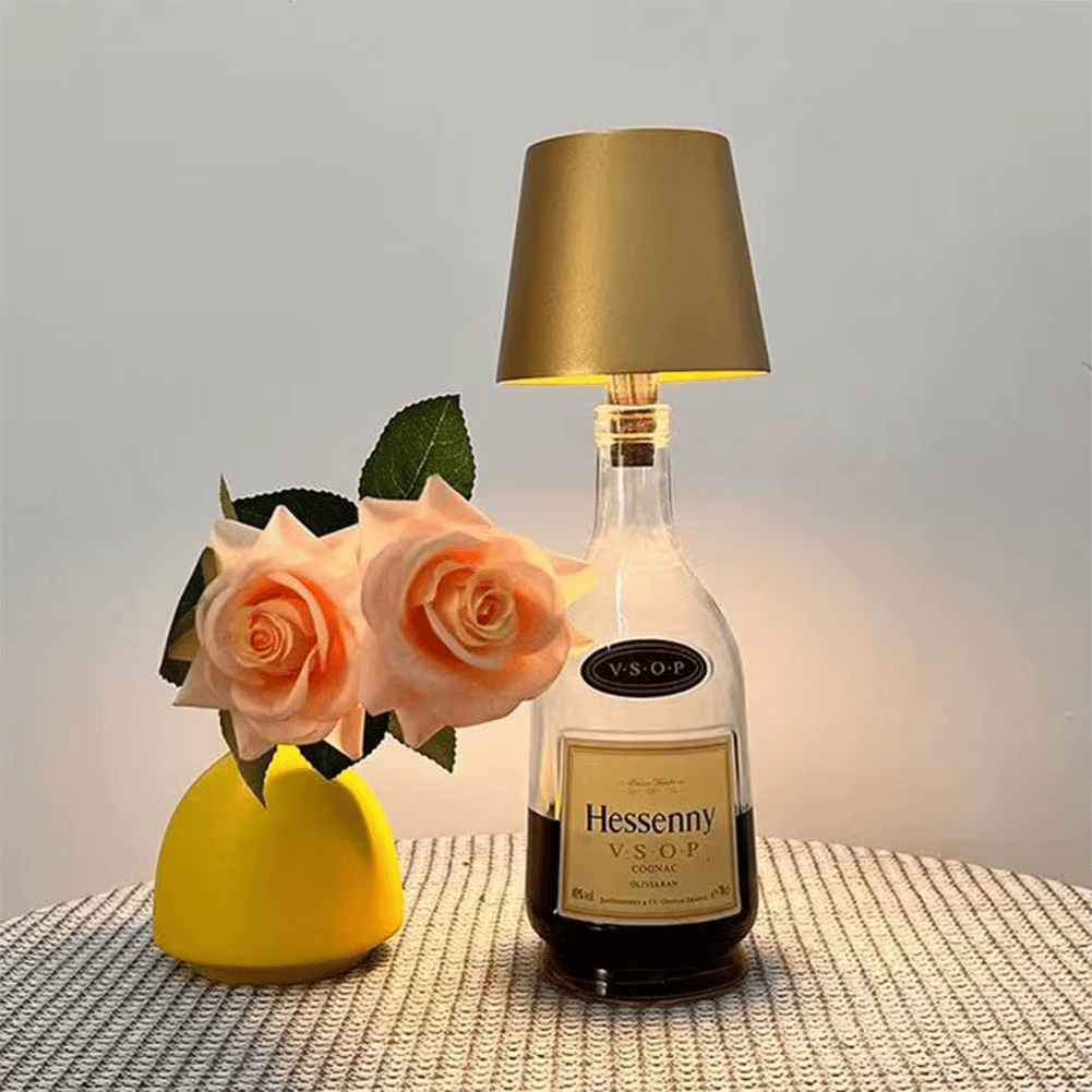 Kabellampe Deko Minimalistisch Flaschenaufsteller Akku LED