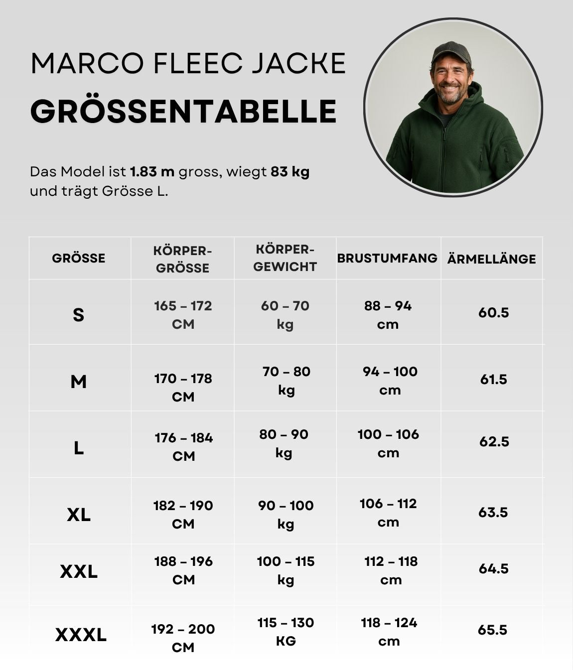 Marco Fleece Jacke Grün