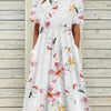 Midi Kleid Damen Relaxed Fit Freizeit