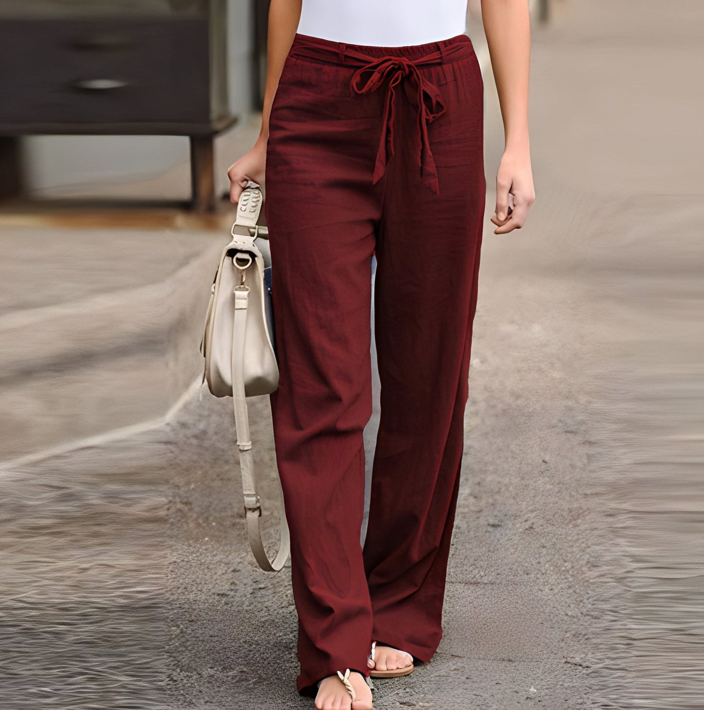 Weite Hose Damen Relaxed Fit Sommer Casual