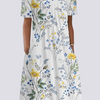 Kleid Damen Locker Floral Freizeit Sommer