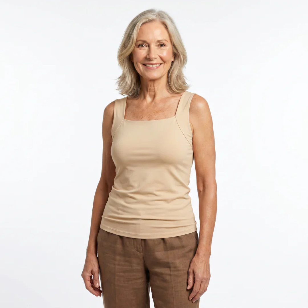 Tanktop Damen Bequem Integrierter Sport-BH Freizeit