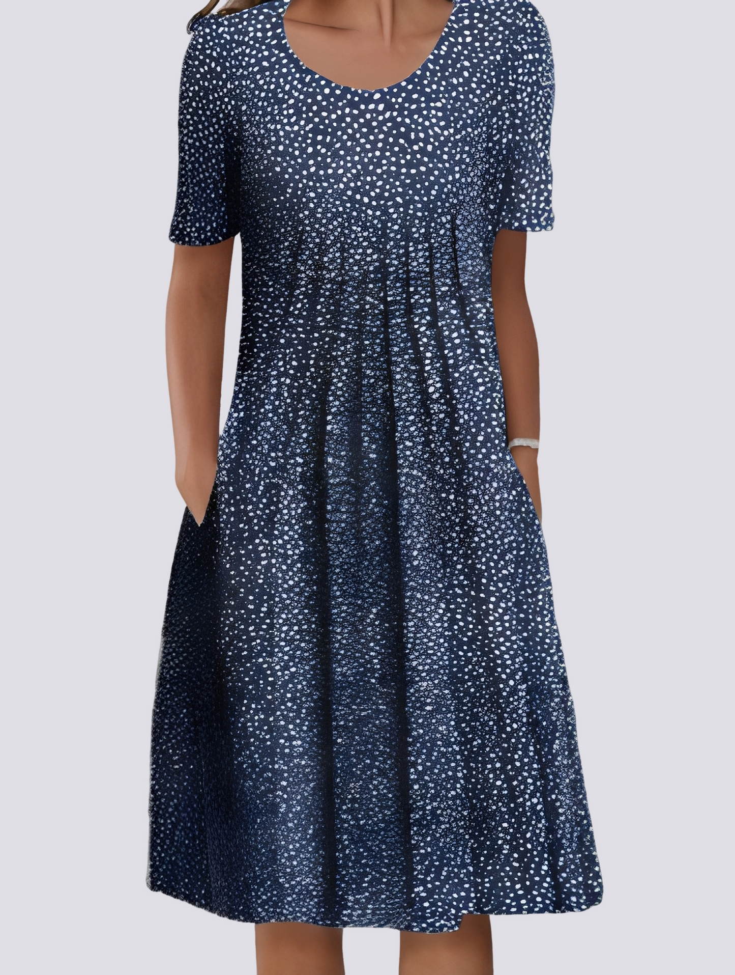 Kleid Damen Locker Floral Freizeit Sommer