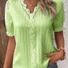 Bluse Damen Modern V-Ausschnitt Casual Regular Fit