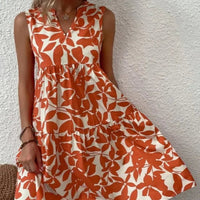 Sommerkleid Damen Leicht V-Ausschnitt Freizeit