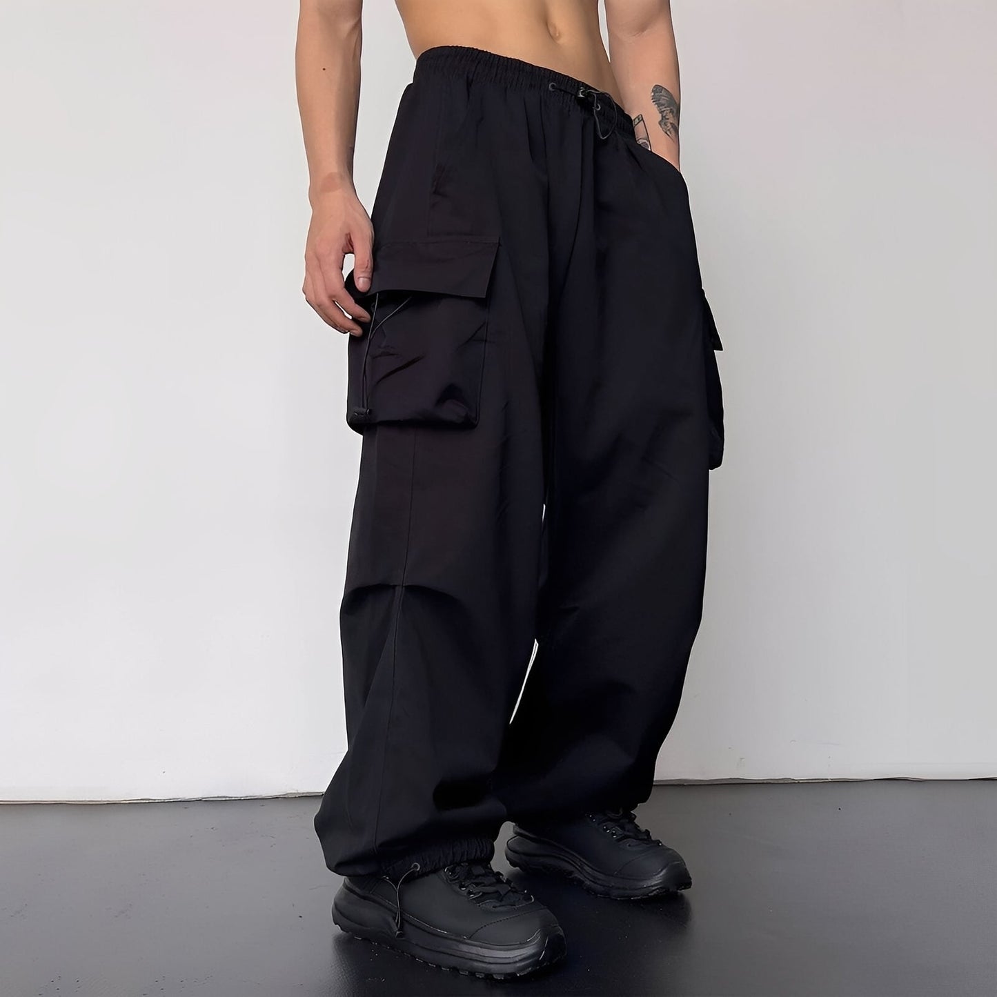 Baggy-Cargohose Herren Oversize Freizeit Streetwear