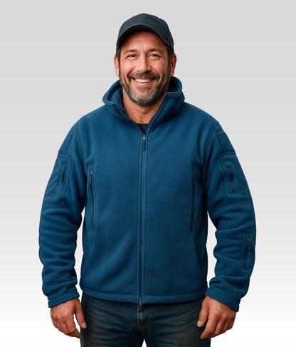 Marco Fleece Jacke Blau