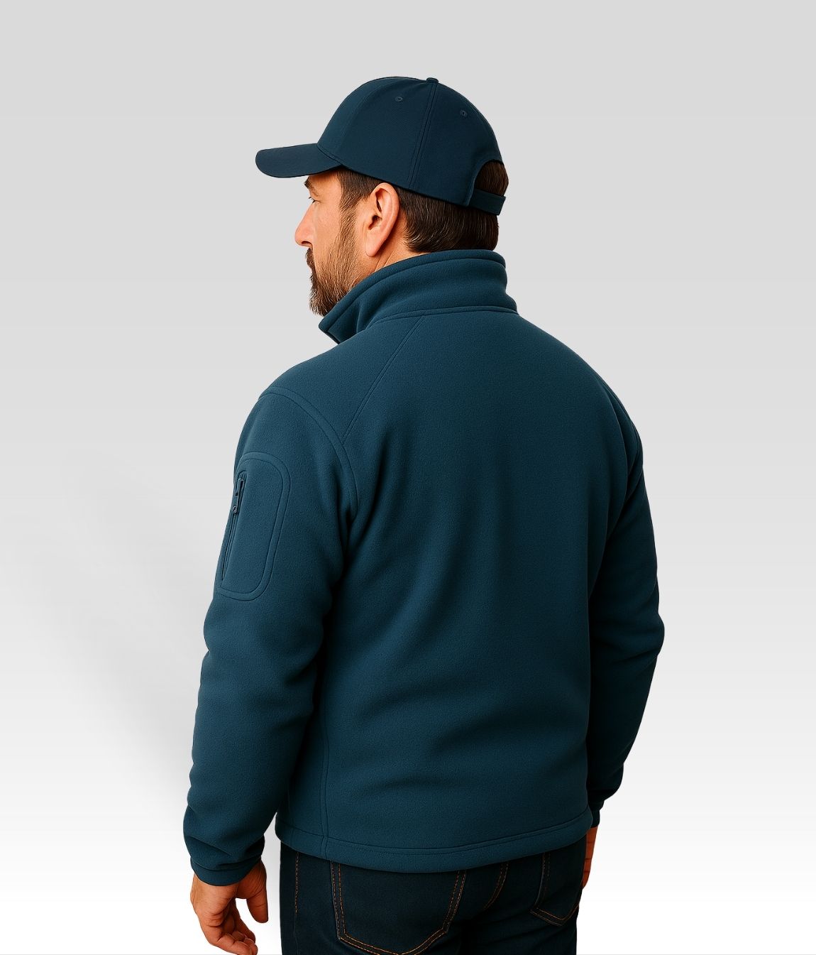 Marco Fleece Jacke Blau