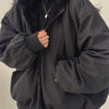 Wendbare Oversize Fleece Jacke mit Kapuze