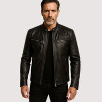 Mitchell | Blouson en cuir pour homme alliant style et confort