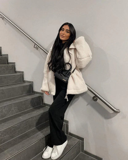 ELIXA | Kuscheliger Teddy-Mantel