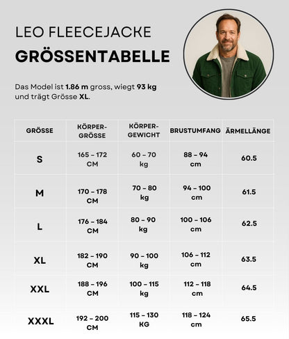 LEO Fleecejacke GRÜN