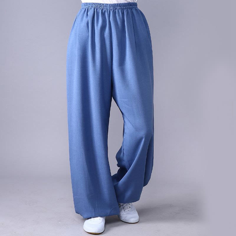 Unisex Sommerhose mit elastischem Bund für Tai Chi und Qigong