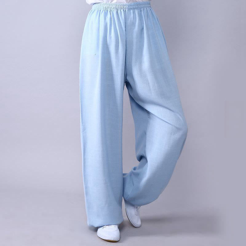 Unisex Sommerhose mit elastischem Bund für Tai Chi und Qigong