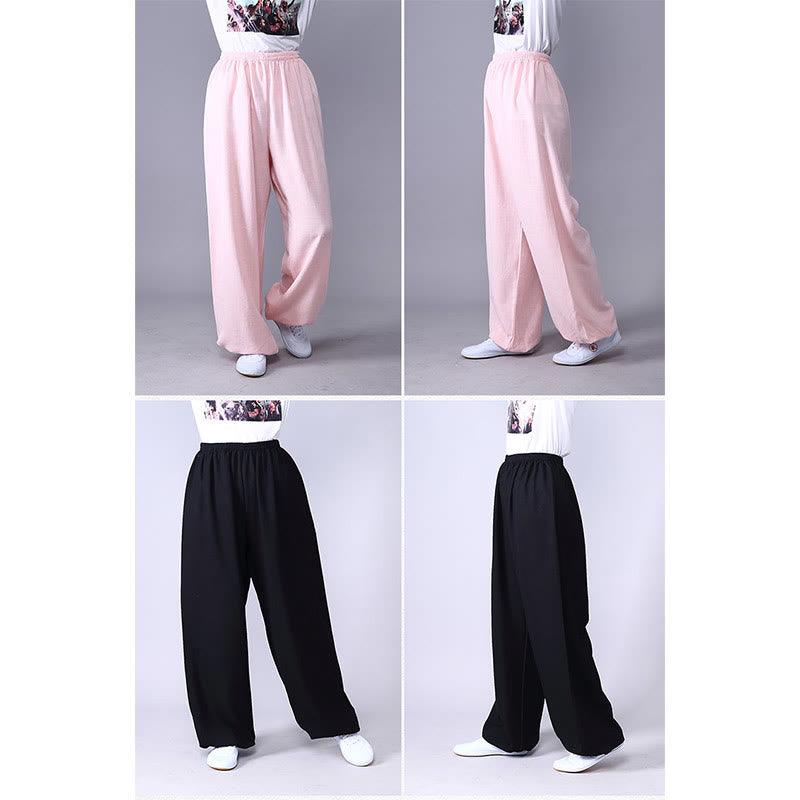 Unisex Sommerhose mit elastischem Bund für Tai Chi und Qigong