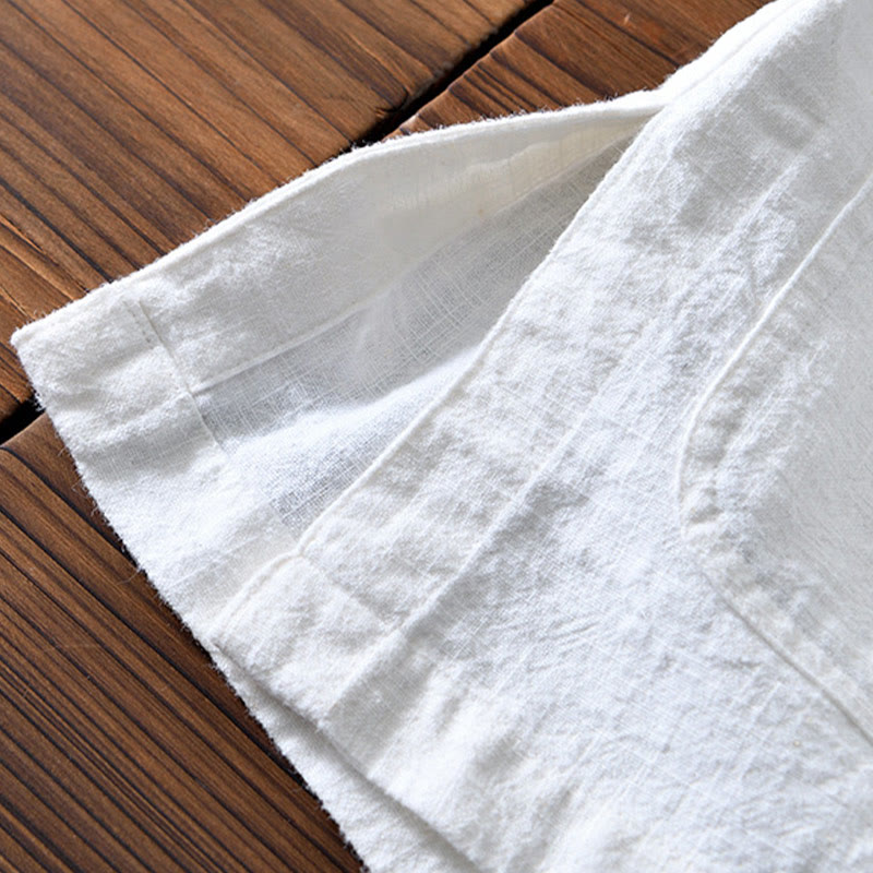 Tang-Kostüm für Herren mit Froschknochenknöpfen und Taschen