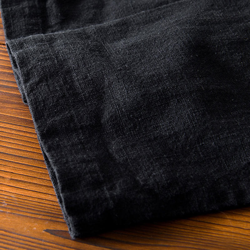 Tang-Kostüm für Herren mit Froschknochenknöpfen und Taschen