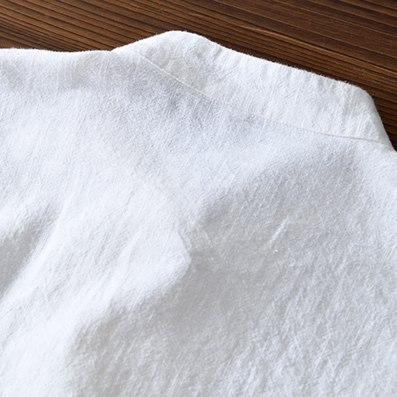 Tang-Kostüm für Herren mit Froschknochenknöpfen und Taschen