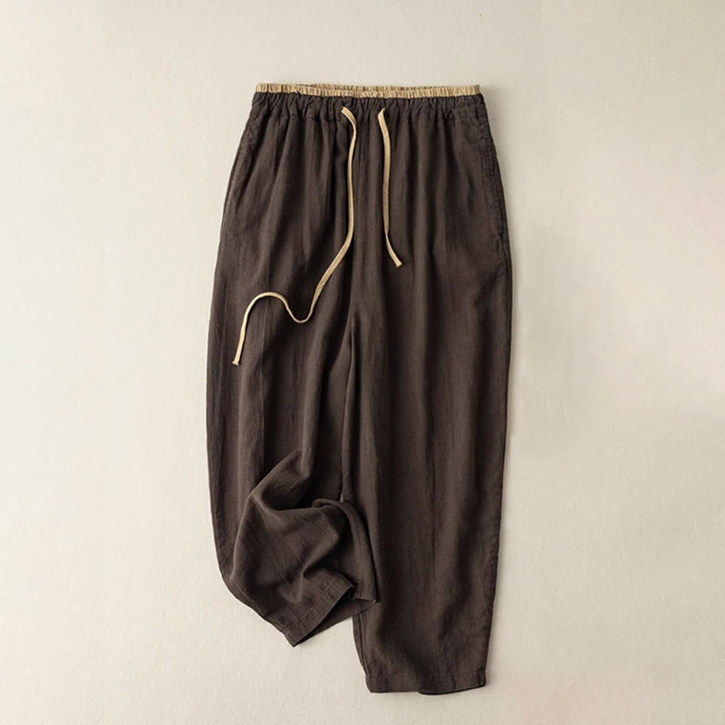 Harem-Hose für Damen mit Taschen und Gummizug für lässige Freizeitlooks