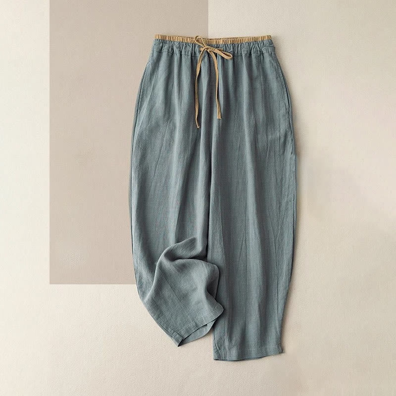 Harem-Hose für Damen mit Taschen und Gummizug für lässige Freizeitlooks