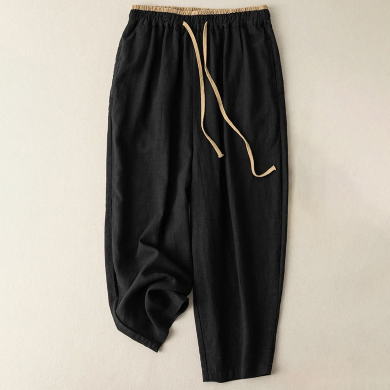 Harem-Hose für Damen mit Taschen und Gummizug für lässige Freizeitlooks