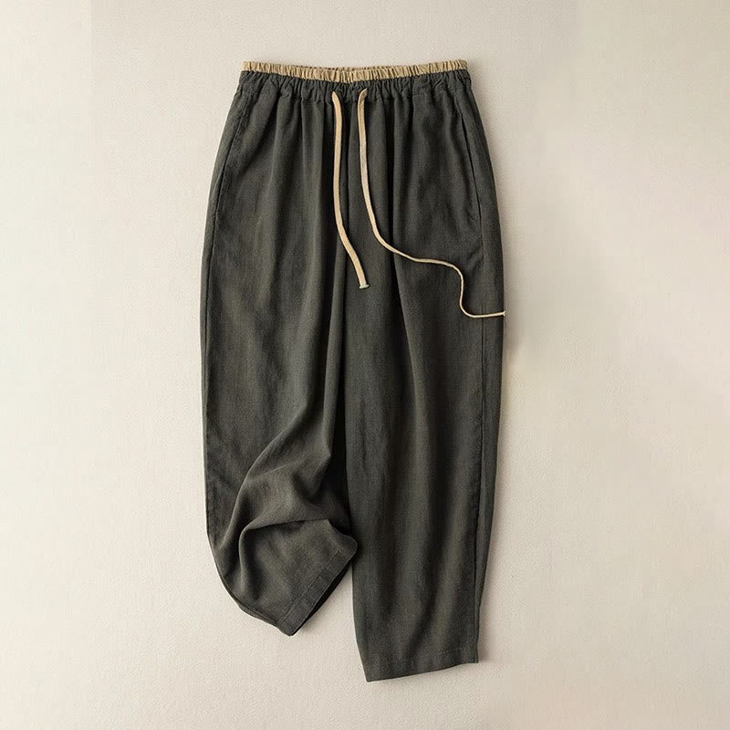 Harem-Hose für Damen mit Taschen und Gummizug für lässige Freizeitlooks