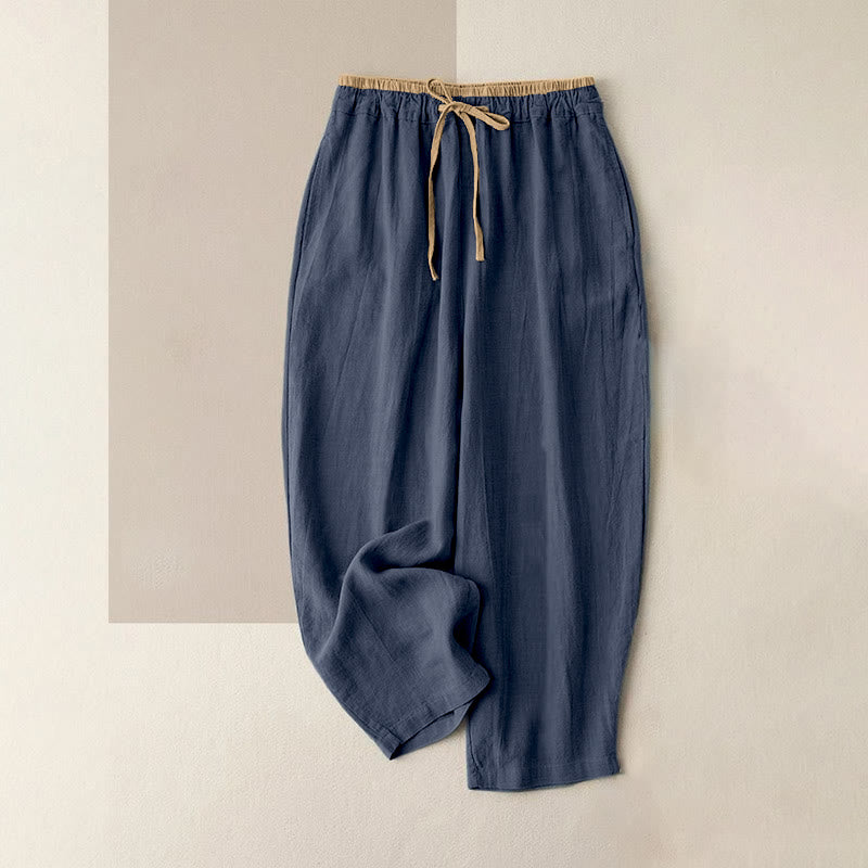 Harem-Hose für Damen mit Taschen und Gummizug für lässige Freizeitlooks