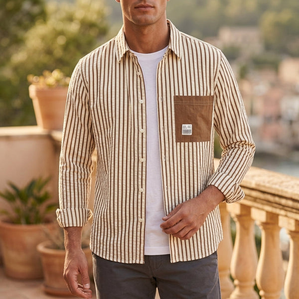 Hemd Herren Slim Fit Sommer Casual