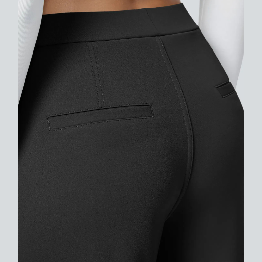 Hose Damen Fließend Hohe Taille Freizeit & Elegant