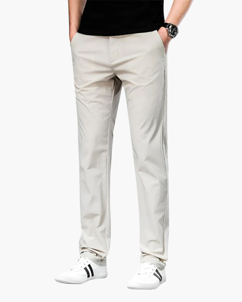 Chinohose Herren Gerade Relaxed Fit Freizeit