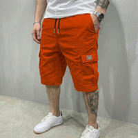 Shorts Cargo Homme Décontracté Loisirs Cordon de Serrage Grandes Poches